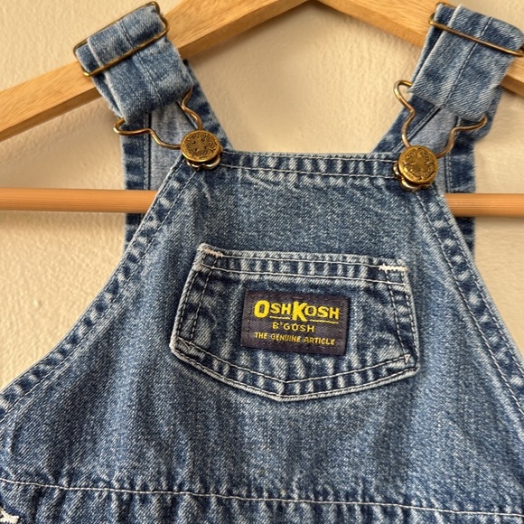 Vintage Osh Kosh B’Gosh 24 month Blue Denim Overalls - Picture 2 of 5